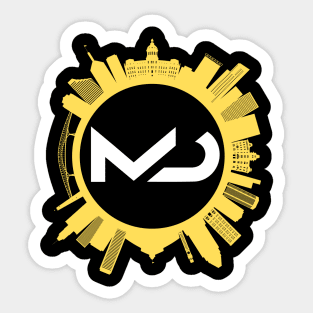 BALTIMORE CITY MD SKYLINE DESIGN Sticker